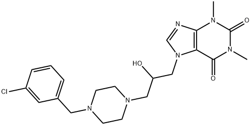 7-[3-[4-(3-Chlorobenzyl)-1-piperazinyl]-2-hydroxypropyl]-1,3-dimethyl-7H-purine-2,6(1H,3H)-dione