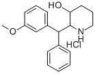 2-(p-Methoxy-alpha-phenylbenzyl)-3-piperidinol hydrochloride