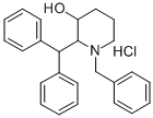 3-Piperidinol, 1-benzyl-2-(diphenylmethyl)-, hydrochloride