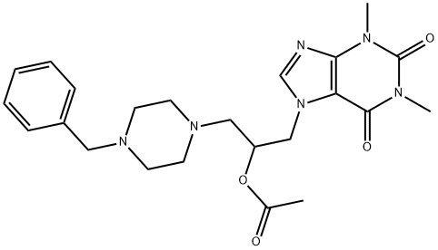 [1-(4-benzylpiperazin-1-yl)-3-(1,3-dimethyl-2,6-dioxo-purin-7-yl)propa n-2-yl] acetate
