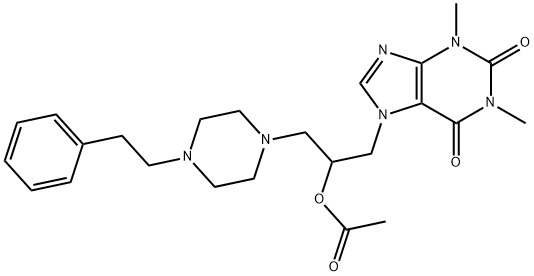 7-[2-Acetoxy-3-(4-phenethyl-1-piperazinyl)propyl]-1,3-dimethyl-7H-purine-2,6(1H,3H)-dione
