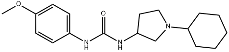1-(1-CYCLOHEXYL-3-PYRROLIDINYL)-3-(P-METHOXYPHENYL)UREA