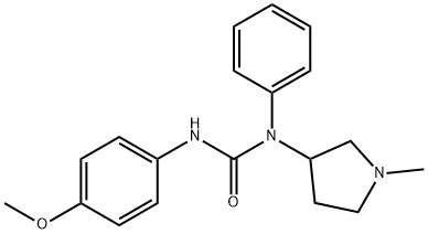 3-(4-METHOXYPHENYL)-1-(1-METHYL-3-PYRROLIDINYL)-1-PHENYLUREA