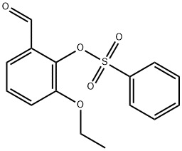 Benzaldehyde, 3-ethoxy-2-[(phenylsulfonyl)oxy]-