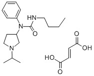 Urea, 3-butyl-1-(1-isopropyl-3-pyrrolidinyl)-1-phenyl-, fumarate (1:1)