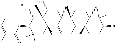 Olean-12-ene-3β,16α,21β,22α,28-pentol 21-[(Z)-2-methyl-2-butenoate]