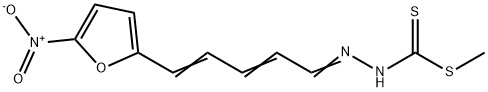 3-[5-(5-Nitro-2-furyl)-2,4-pentadienylidene]dithiocarbazic acid methyl ester