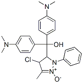 5-[(Hydroxy)bis[p-(dimethylamino)phenyl]methyl]-4-chloro-3-methyl-1-phenyl-2-pyrazoline 2-oxide