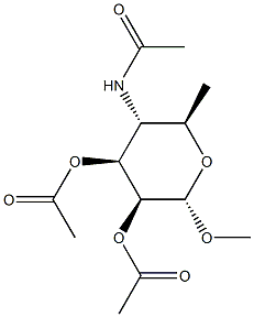 Methyl 2-O,3-O-diacetyl-4-(acetylamino)-4,6-dideoxy-α-D-mannopyranoside