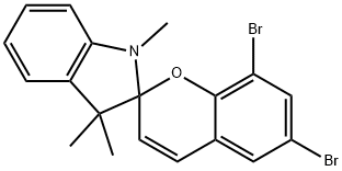 6,8-二溴-1`,3`-二氢-1`,3`,3`-三甲基螺[2H-1-苯并吡喃并-2,2`-(2H)-吲哚]