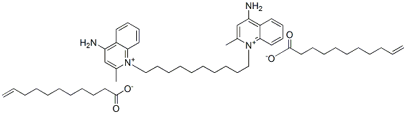 1,1'-(decane-1,10-diyl)bis[4-amino-2-methylquinolinium] diundec-10-enoate