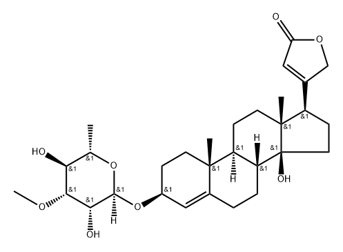 3β-[(6-Deoxy-3-O-methyl-α-L-mannopyranosyl)oxy]-14-hydroxycarda-4,20(22)-dienolide