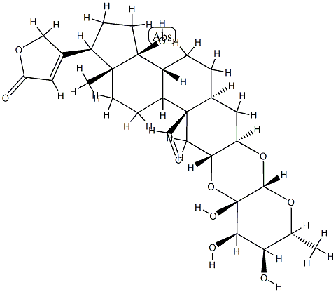 3β,2α-[[(2S,3S,4R,5S,6R)-Tetrahydro-3,4,5-trihydroxy-6-methyl-2H-pyran-2,3-diyl]bisoxy]-14-hydroxy-19-oxo-5α-card-20(22)-enolide