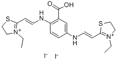 2,2'-[(2-羧基对苯)双(亚氨基亚乙烯)]双[3-乙基-4,5-二氢噻唑]二碘