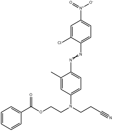 2-[4-[(2-chloro-4-nitrophenyl)azo]-N-(2-cyanoethyl)-3-methylanilino]ethyl benzoate
