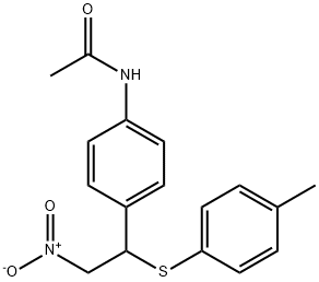 N-[4-[1-[(4-Methylphenyl)thio]-2-nitroethyl]phenyl]acetamide
