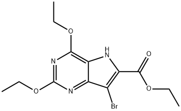 Ethyl 7-Bromo-2,4-diethoxy-5H-pyrrolo[3,2-d]pyrimidine-6-carboxylate