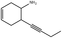 3-Cyclohexen-1-ylamine, 6-(1-butynyl)- (8CI)