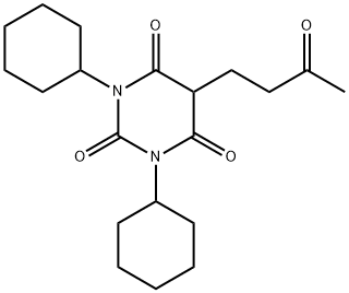 1,3-Dicyclohexyl-5-(3-oxobutyl)barbituric acid