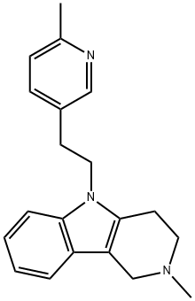2,3,4,5-Tetrahydro-2-methyl-5-[2-(6-methyl-3-pyridyl)ethyl]-1H-pyrido[4,3-b]indole