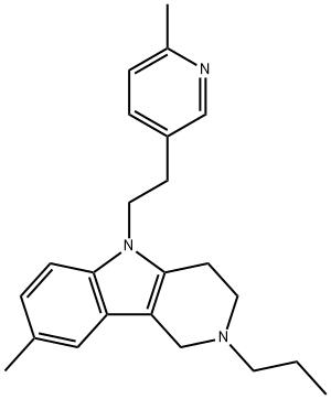 2,3,4,5-Tetrahydro-8-methyl-5-[2-(6-methyl-3-pyridyl)ethyl]-2-propyl-1H-pyrido[4,3-b]indole