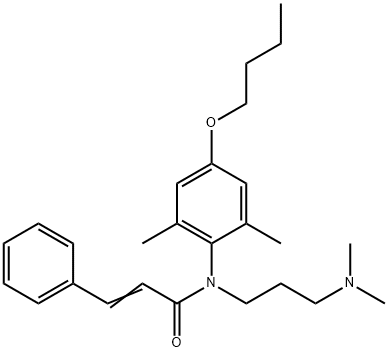 N-[3-(Dimethylamino)propyl]-N-[4-butoxy-2,6-dimethylphenyl]-3-phenylpropenamide