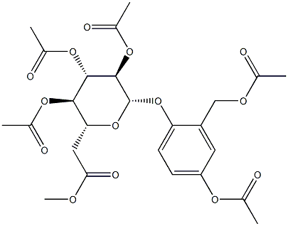 4-Hydroxy-2-(hydroxymethyl)phenyl β-D-glucopyranoside hexaacetate