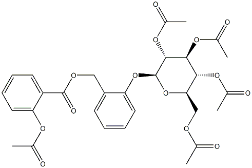 2-[[2-(Acetoxy)benzoyloxy]methyl]phenyl 2-O,3-O,4-O,6-O-tetraacetyl-β-D-glucopyranoside