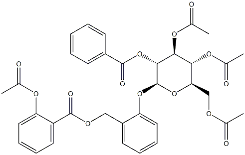2-[(2-Acetoxybenzoyloxy)methyl]phenyl 2-O-benzoyl-3-O,4-O,6-O-triacetyl-β-D-glucopyranoside