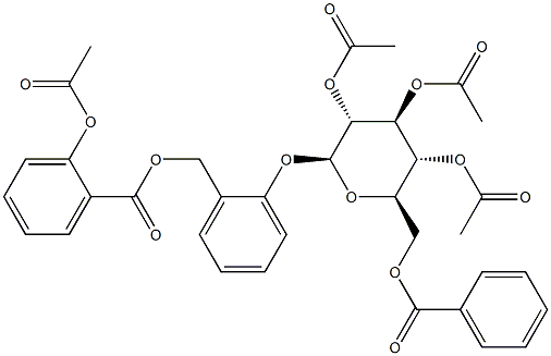 2-[(2-Acetoxybenzoyloxy)methyl]phenyl 2-O,3-O,4-O-triacetyl-6-O-benzoyl-β-D-glucopyranoside