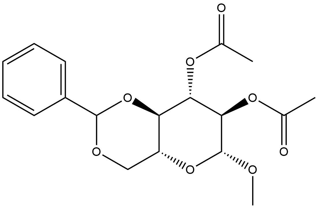 2,3-二-O-乙酰基-4,6-O-亚苄基-Β-D-吡喃葡萄糖苷甲酯