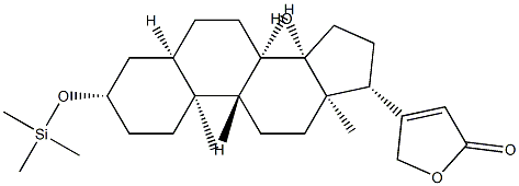 14-Hydroxy-3β-[(trimethylsilyl)oxy]-5β-card-20(22)-enolide