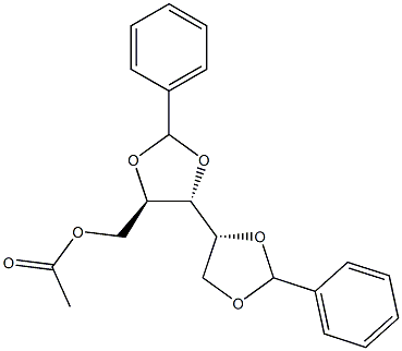 2-O,3-O:4-O,5-O-Dibenzylidene-D-arabinitol acetate