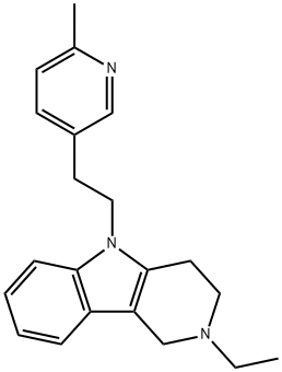 2,3,4,5-Tetrahydro-2-ethyl-5-[2-(6-methyl-3-pyridyl)ethyl]-1H-pyrido[4,3-b]indole