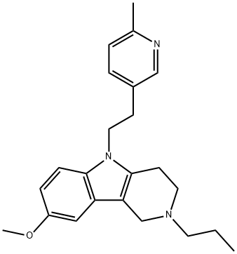2,3,4,5-Tetrahydro-8-methoxy-5-[2-(6-methyl-3-pyridyl)ethyl]-2-propyl-1H-pyrido[4,3-b]indole