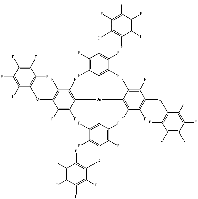 Tetrakis(4-pentafluorophenyloxyphenyl-2,3,5,6-tetrafluoro)stannane