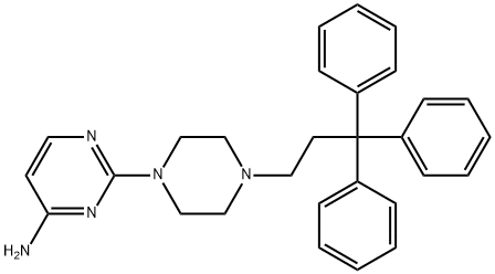 2-[4-(3,3,3-Triphenylpropyl)-1-piperazinyl]pyrimidin-4-amine