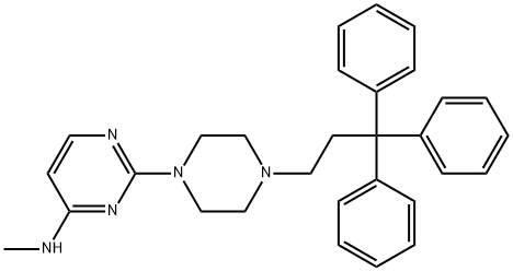 4-(Methylamino)-2-[4-(3,3,3-triphenylpropyl)-1-piperazinyl]pyrimidine