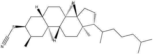 2α-Methyl-5α-cholestan-3α-yl thiocyanate
