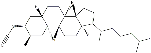 2α-Methyl-5α-cholestan-3β-yl thiocyanate