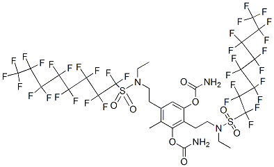 bis[2-[ethyl[(heptadecafluorooctyl)sulphonyl]amino]ethyl] (4-methyl-1,3-phenylene)biscarbamate