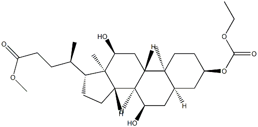3α-Ethoxycarbonyloxy-7α,12α-dihydroxy-5β-cholan-24-oic acid methyl ester