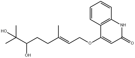 (E)-4-((6,7-二羟基-3,7-二甲基辛烷-2-烯-1-基)氧基)喹啉-2(1H)-酮