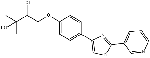 3-Methyl-1-[4-[2-(3-pyridinyl)oxazol-4-yl]phenoxy]-2,3-butanediol