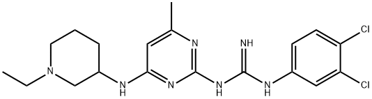 1-(3,4-dichlorophenyl)-2-[4-[(1-ethyl-3-piperidyl)amino]-6-methyl-pyrimidin-2-yl]guanidine