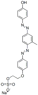 sodium 2-[p-[[4-[(p-hydroxyphenyl)azo]-o-tolyl]azo]phenoxy]ethyl sulphate