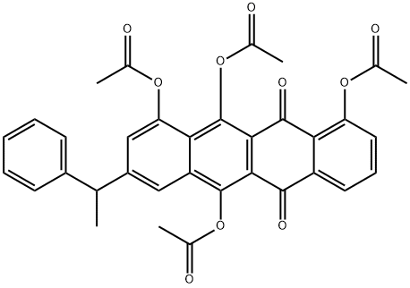 1,6,10,11-Tetrakis(acetyloxy)-8-(1-phenylethyl)-5,12-naphthacenedione