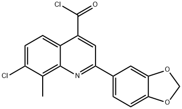 2-(1,3-苯并二唑-5-基)-7-氯-8-甲基喹啉-4-甲酰氯
