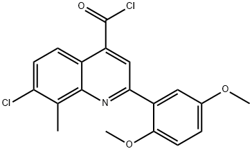 7-氯-2-(2,5-二甲氧苯基)-8-甲基喹啉-4-甲酰氯