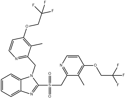 N-[3-METHYL-4-(2,2,2-TRIFLUOROETHOXY)-2-PYRIDINYL]METHYL LANSOPRAZOLE SULFONE